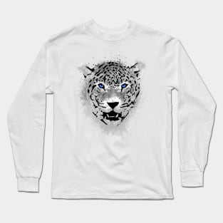 White Tiger - Paint Splatters Long Sleeve T-Shirt